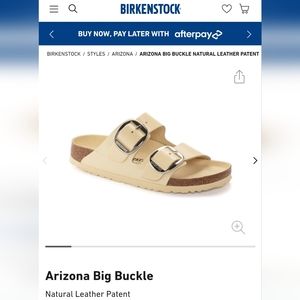 SOLD  Birkenstock Arizona Big Buckle Leather Slide Sandals